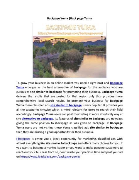 backpage yuma az